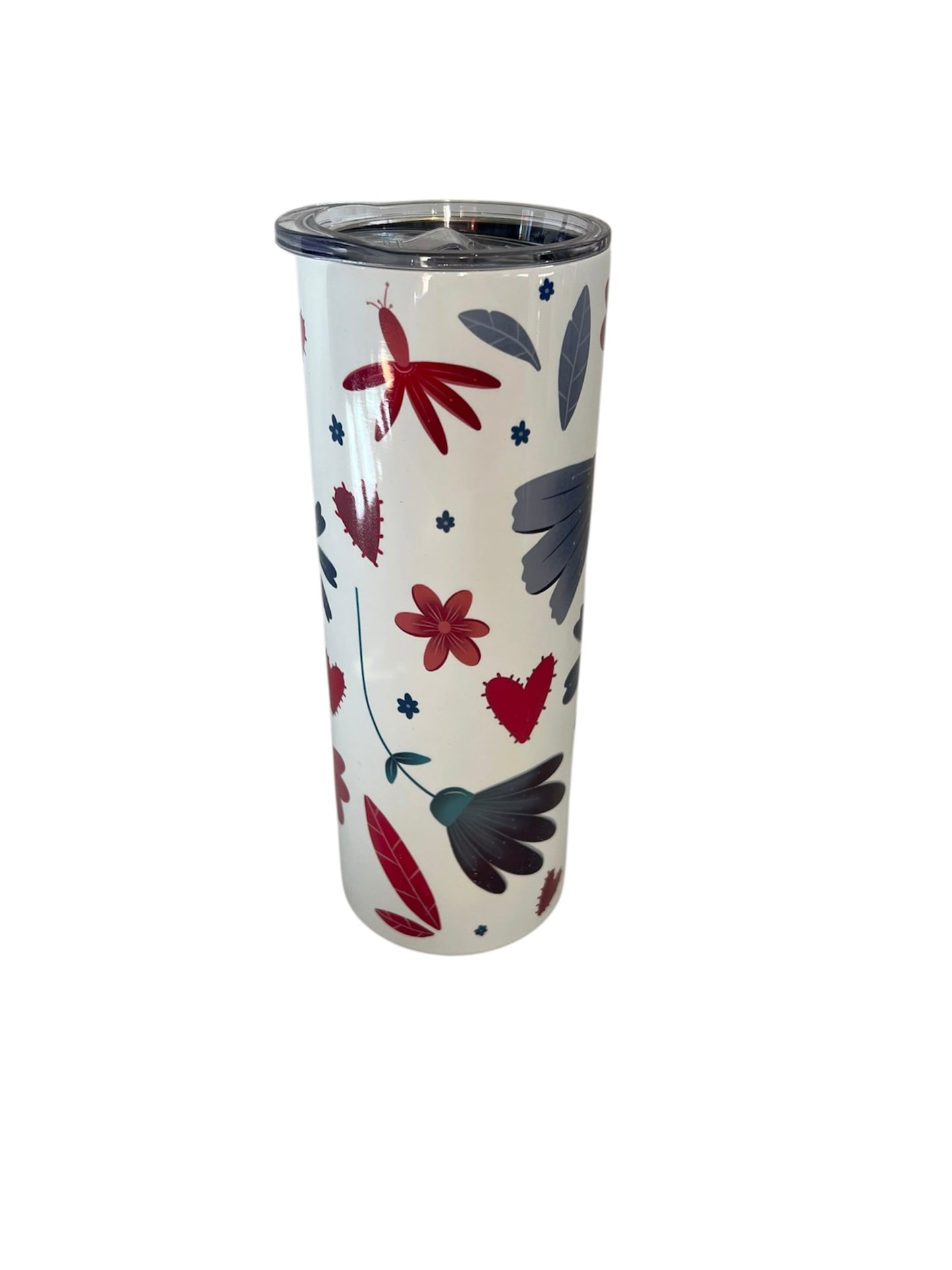 Stainless Steel Tumbler - Floral Hearts
