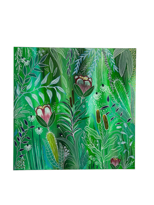 Acrylic Painting: "Sussurri della foresta"