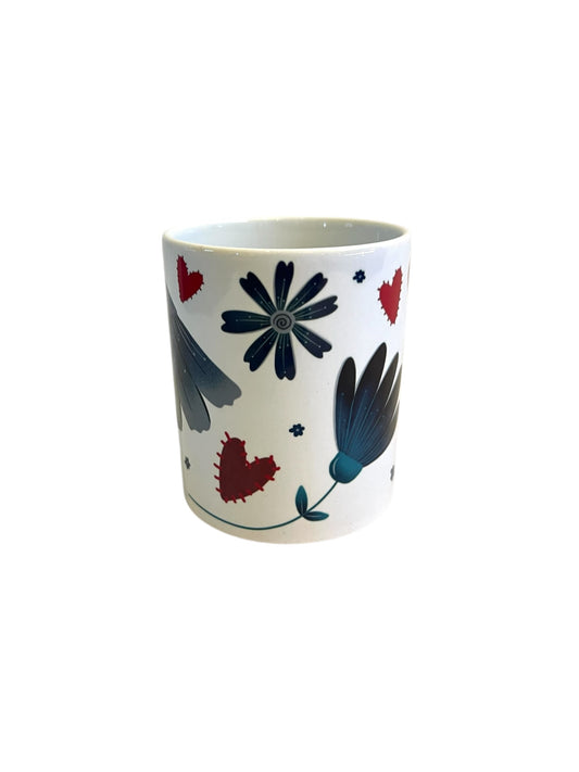 Ceramic Mug - Floral Hearts