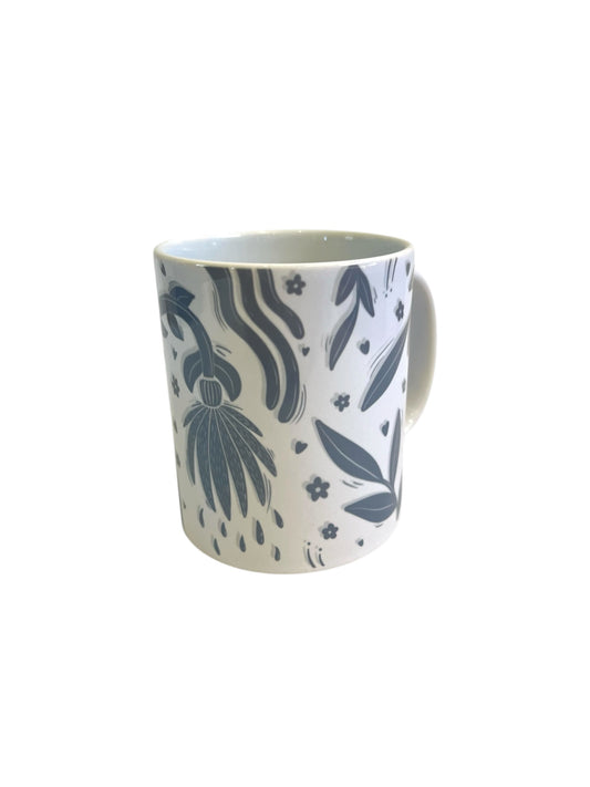 Ceramic Mug - The Blue Leaf