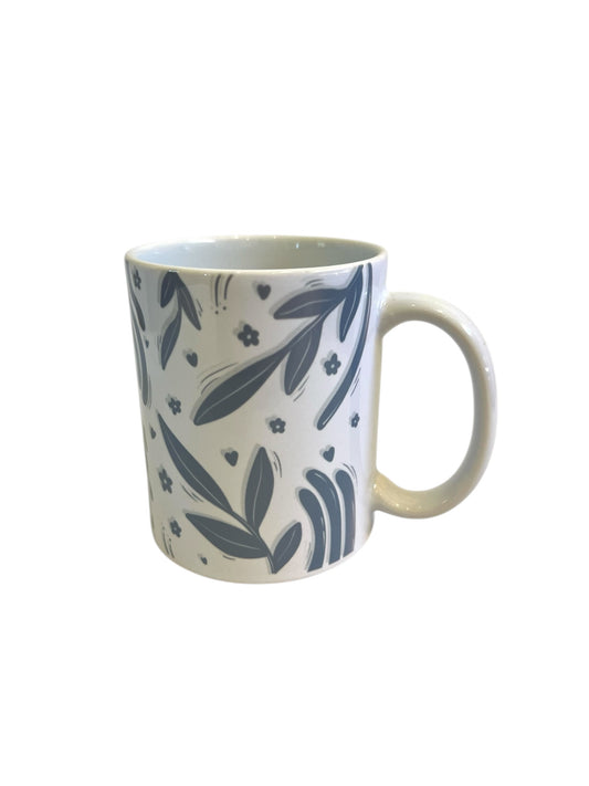 Ceramic Mug - The Blue Leaf
