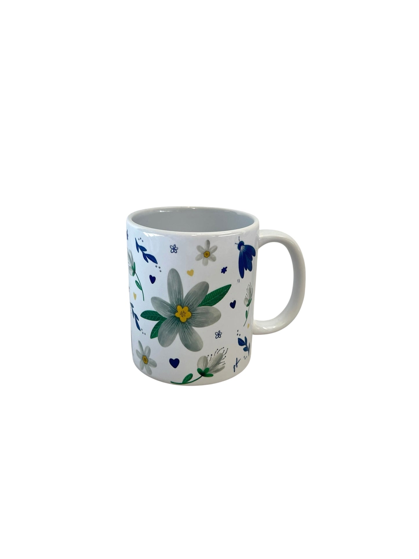 Ceramic Mug - The Blue Fly & Wildflowers
