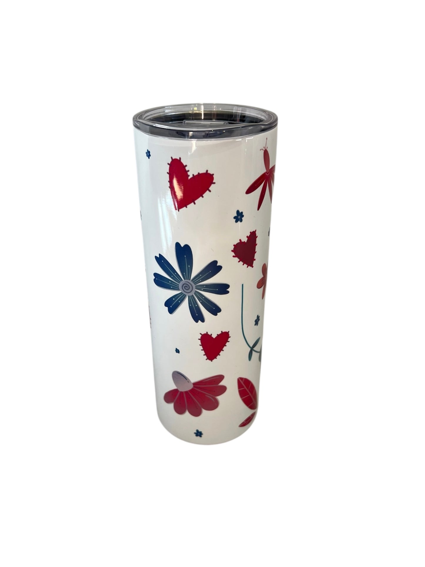 Stainless Steel Tumbler - Floral Hearts