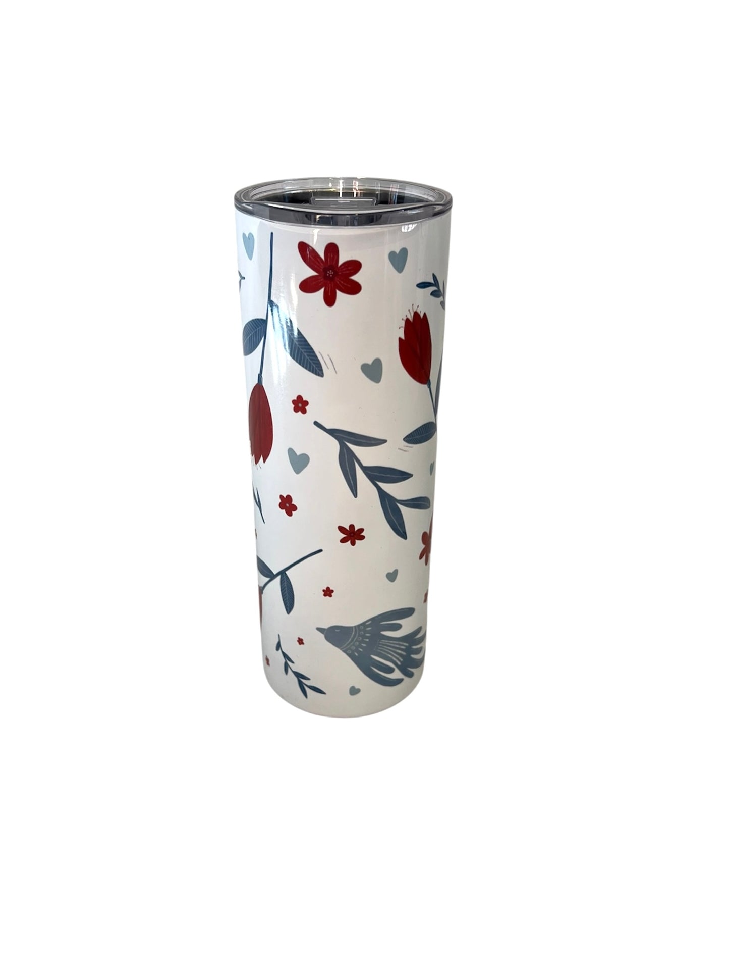 Stainless Steel Tumbler - Wildflower & Bird
