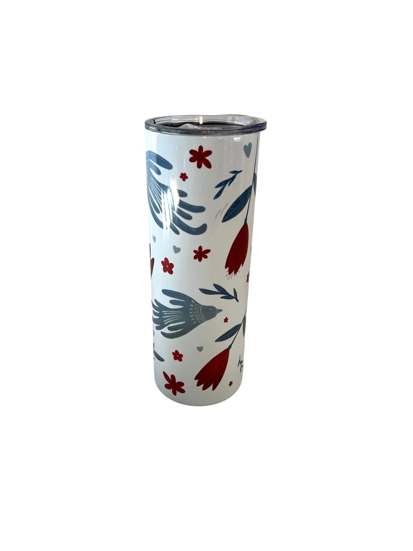Stainless Steel Tumbler - Wildflower & Bird