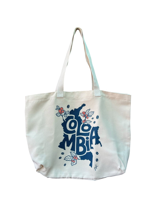 Large Canvas Tote Bag - Colombia