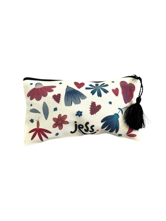 Travel Pouch - Floral Hearts