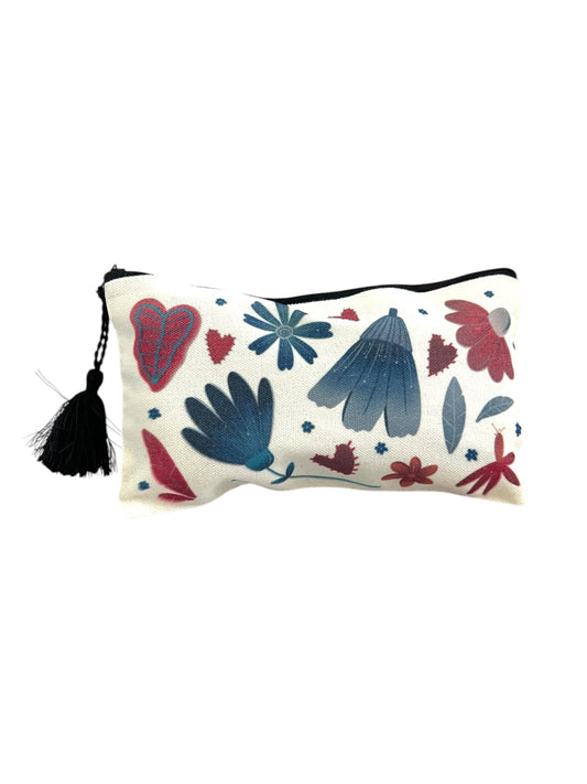 Travel Pouch - Floral Hearts