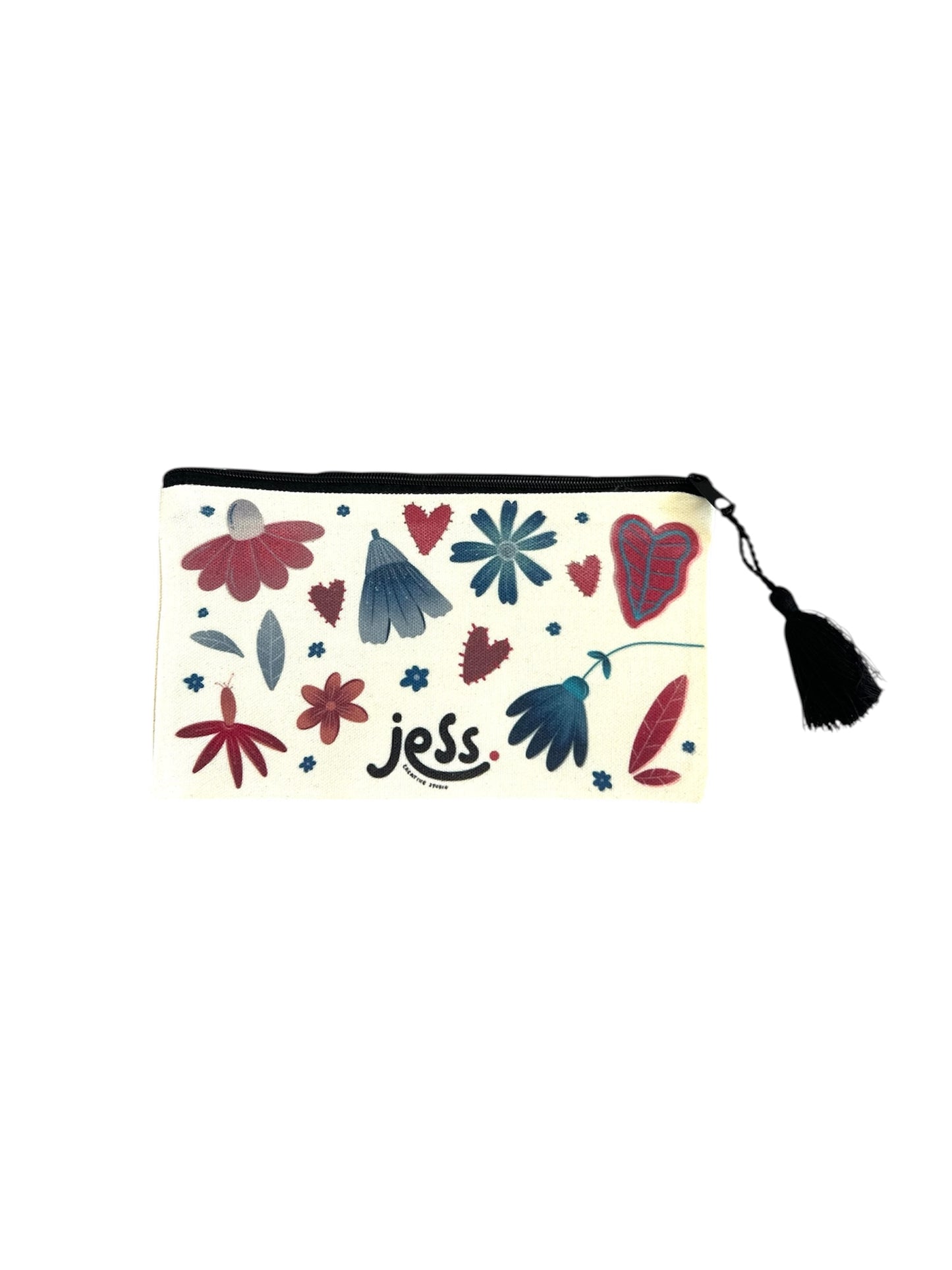 Travel Pouch - Floral Hearts