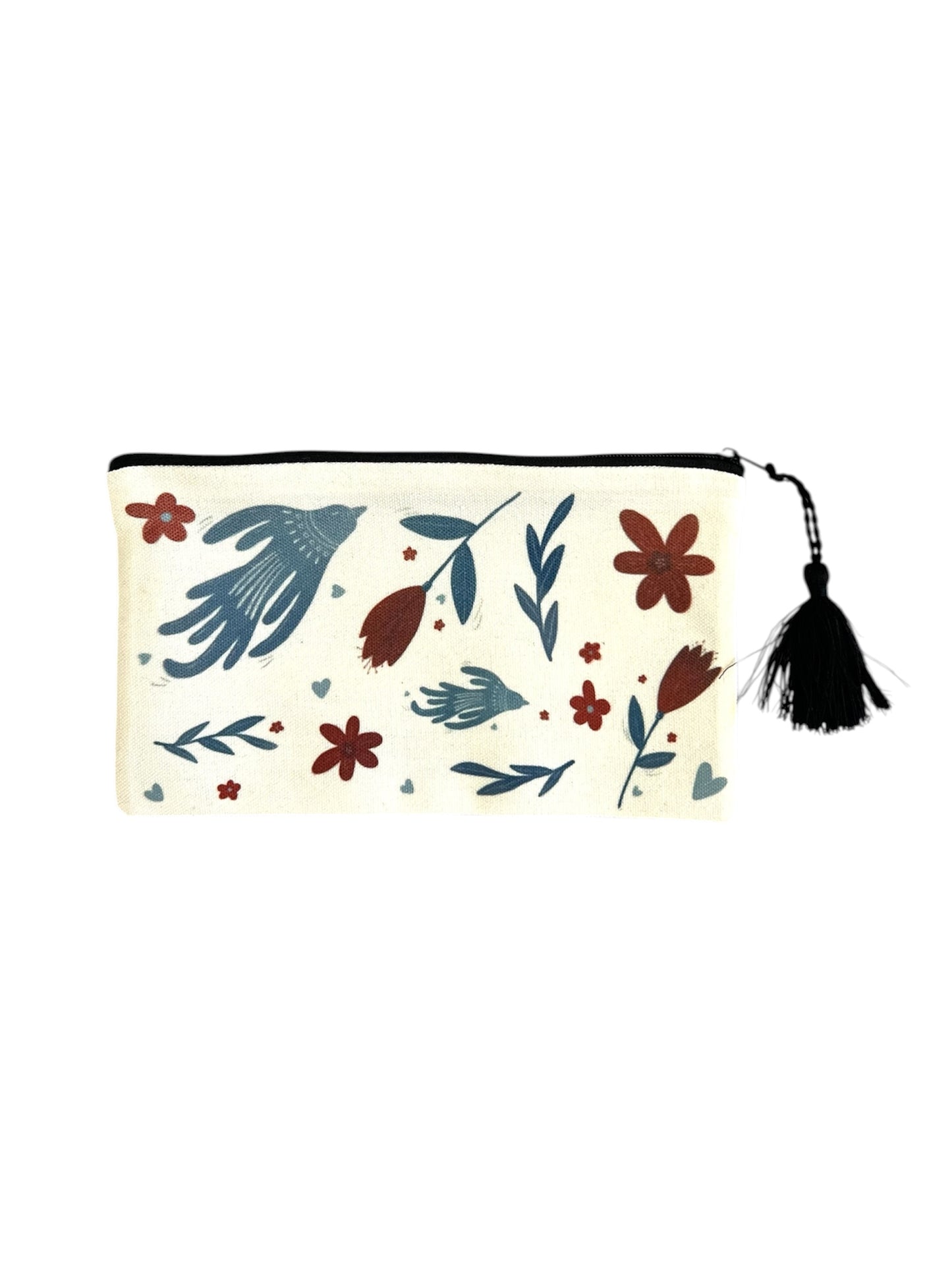 Travel Pouch - Wildflower & Bird