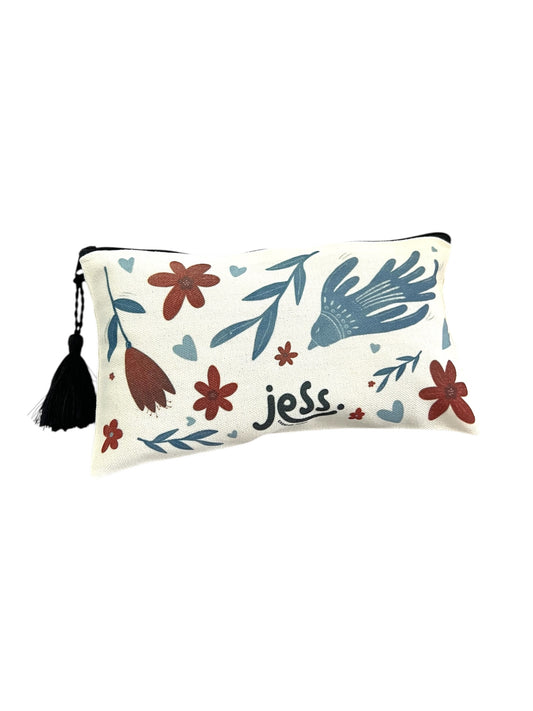 Travel Pouch - Wildflower & Bird