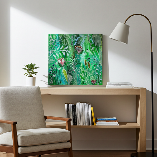 Acrylic Painting: "Sussurri della foresta"